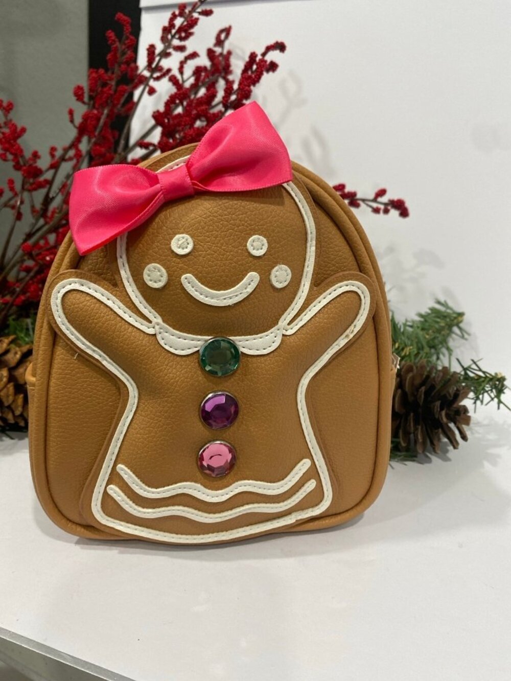 NWT Bath & Body Works Christmas “Gingerbread Girl” New Backpack Purse